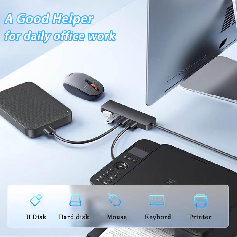VIENON USB C Hub with 4 USB 3.0 Femal Ports, USB C Splitter USB Extender for C Port Laptop, iMac Pro, MacBook, iPad Pro, Dell, Acer, HP, ASUS, Printer, Camera,Keyborad, Mouse etc