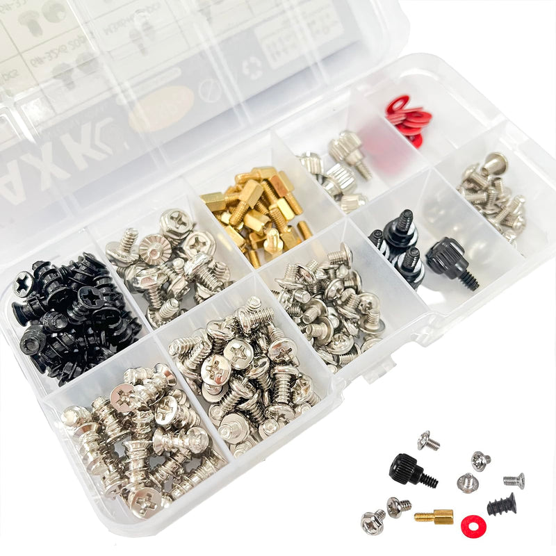 228PCS/box Hard Disk DIY Motherboard PC Personal Computer Assemble Case Fan Hand Screw Bolt Standoff Washer Set Assortment Kit