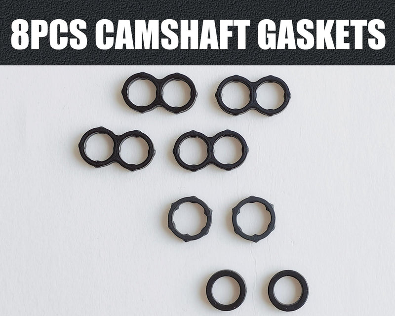 Camshaft Gasket Compatible with Toyota Lexus Models, Camshaft Bearing Cap Hole Gasket 11159-31010 90430-10024 11159-38010