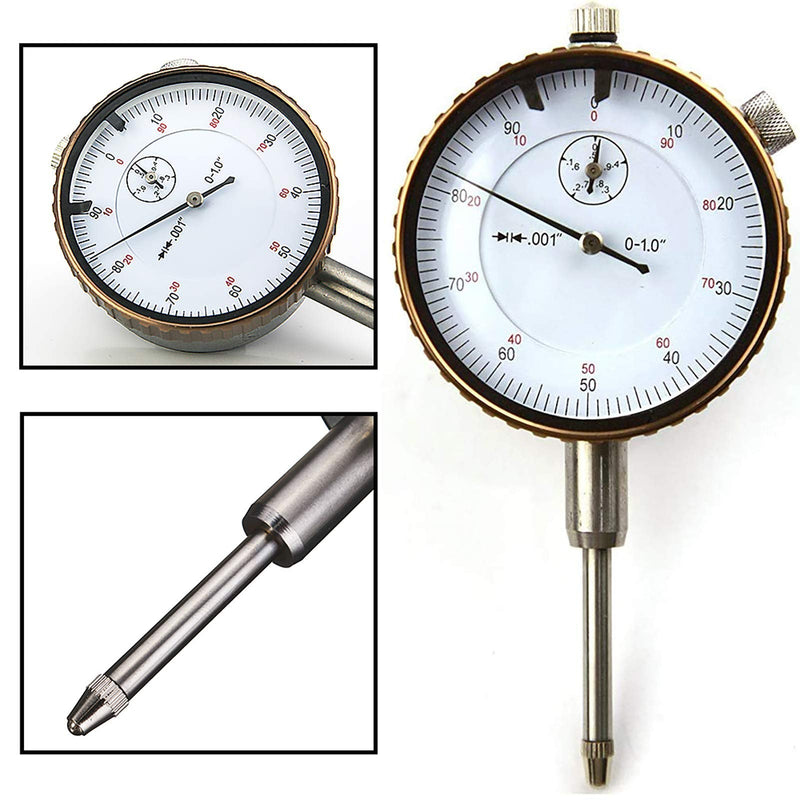 Dial Indicator 0-1" AGD SPEC 0.001" with Graduation Travel Lug Back, 2" Dial Dia measuring tool