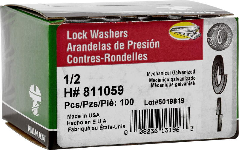 Hot-Dipped Galvanized Split Lock Washer 1/2"