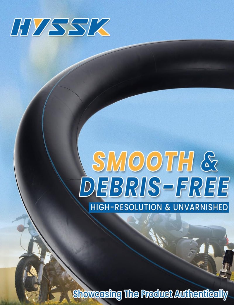 Premium Hyssk 2.75/3.00-12" Motorcycle Inner Tube for 80/100-12 SSR Dirt Pit Bike Rear Tire 2.75/3.00-12" Tube