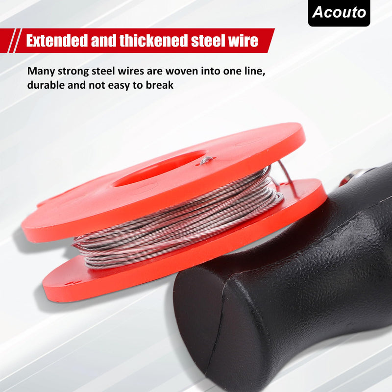 Acouto Windshield Removal Tool - Windshield Wire Cut Out Tool Car Windshield Removal Hand Tool Kit Window Glass Cutting Wire with Handles Professional Repair for Glass Removal
