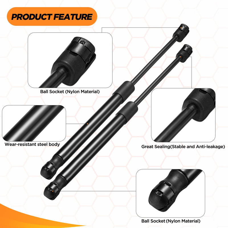 81161-C1000 Front Car Hood Struts Shock Lift Support Gas Spring Compatible with 2015 2016 2017 Hyundai Sonata 2015-2017,Replacement for 6020 941221 PM3570 81161C1000 Hood Lift Supports, 2 Pcs