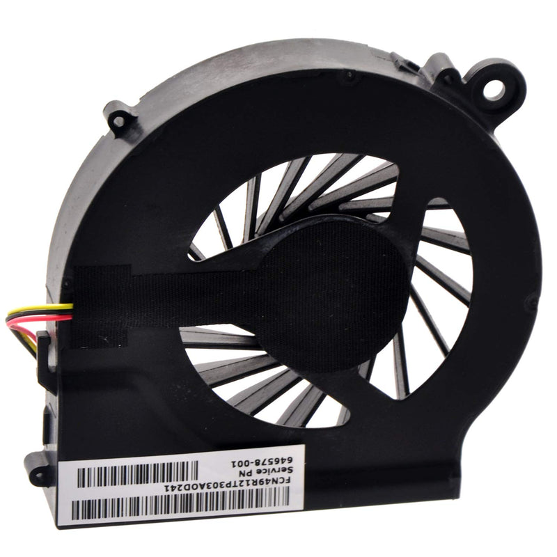 Deal4GO 3-Wire CPU Cooling Fan for HP Pavilion G7 G6 G4 Cooling Fan Compaq CQ42 CQ62 CQ56 CQ56z Presario CQ62z G62t Q72C Series 646578-001 Laptop Fan