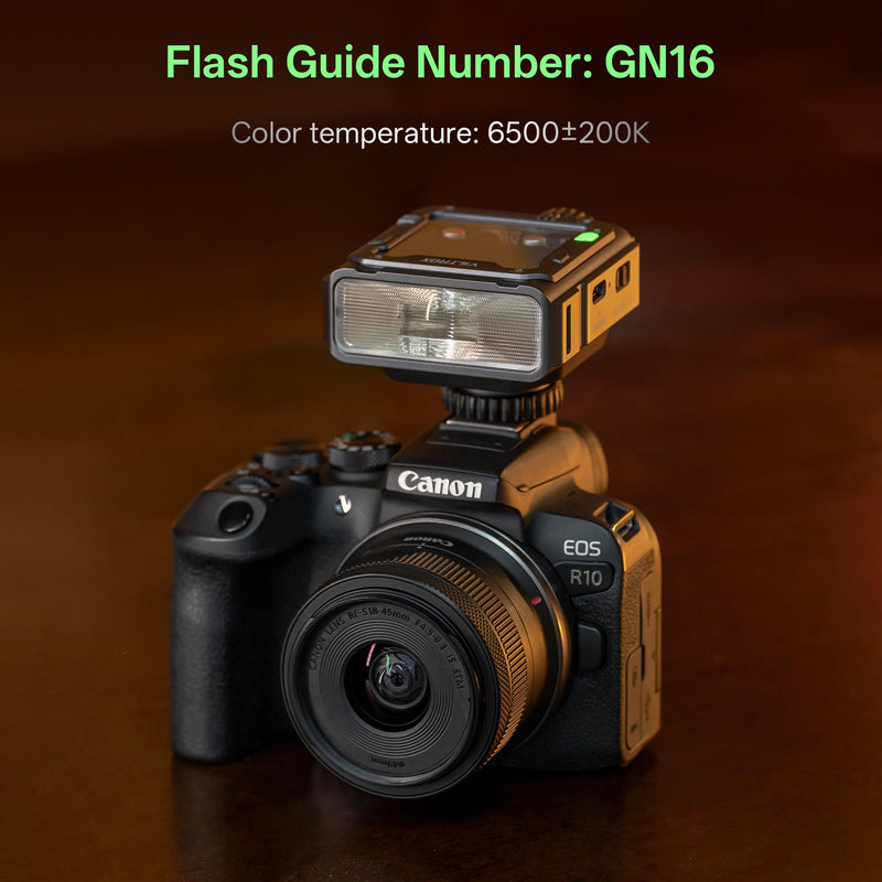 VILTROX Spark Z3-C TTL Camera Flash for Canon, Retro Hot Shoe Flashes with TTL & Manual Modes, USB-C Rechargeable Compact Speedlite with Adjustable Brightness, Detachable Softbox, Gray Spark Z3-C-Gray