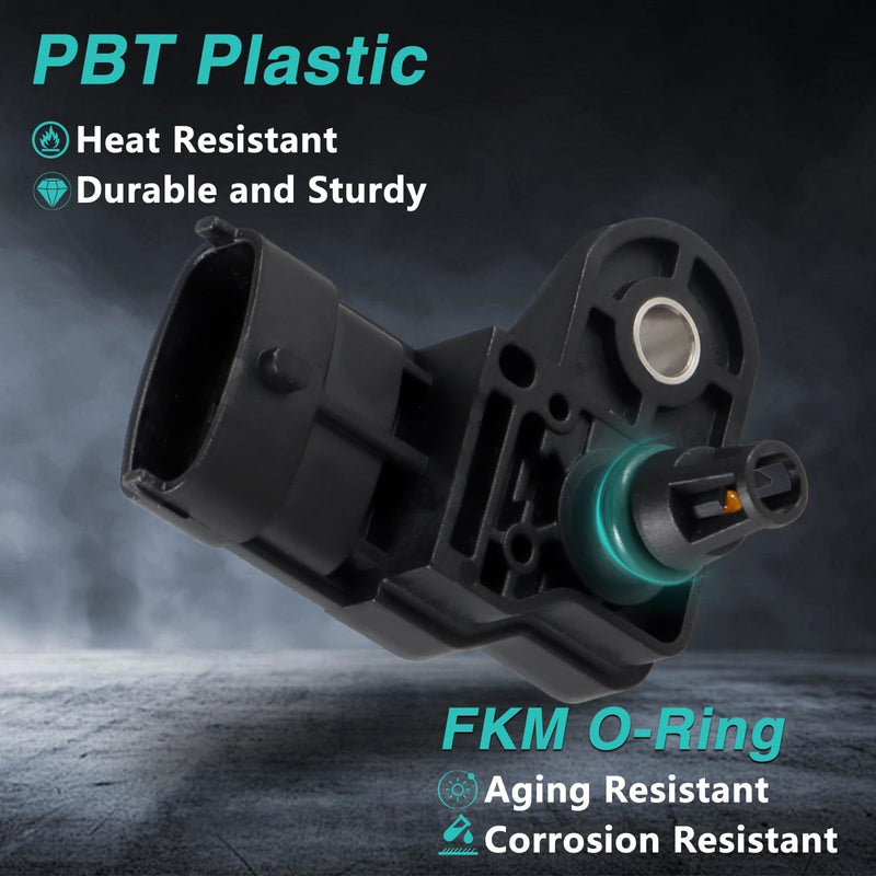 T-Map Sensor Air Flow Sensor Compatible with Polaris Series 570 700 800 900 General Ranger RZR ACE Snowmobile FS/FST RMK Switchback Intake Air Pressure Temperature Sensor Replace# 2411528