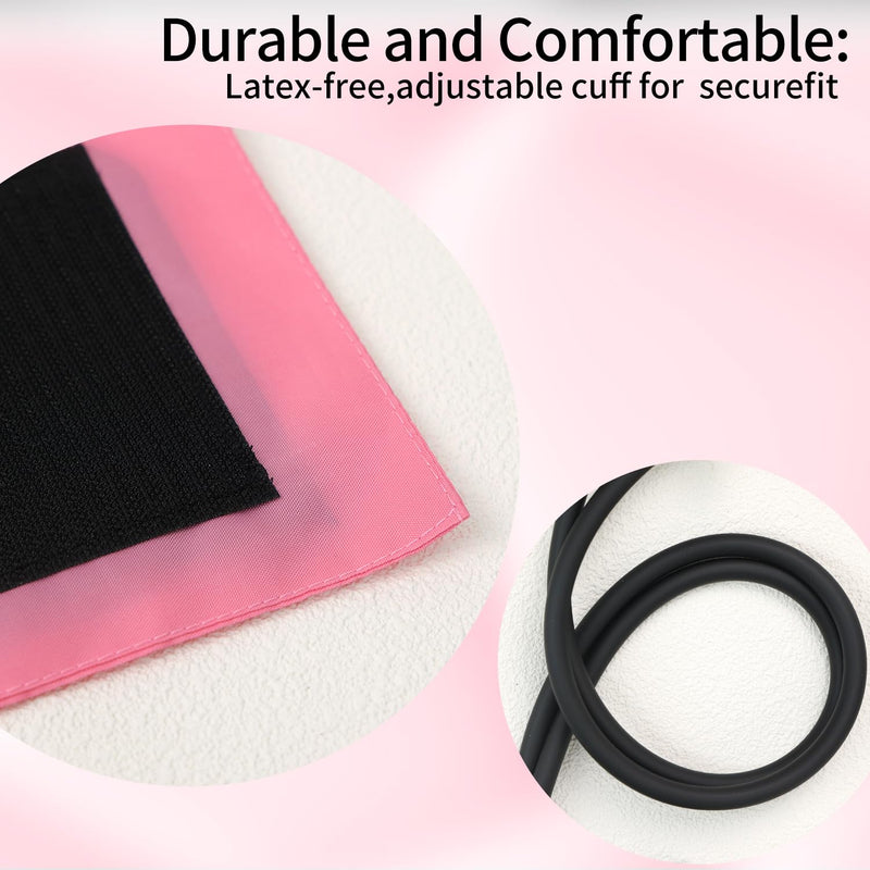 Professional Aneroid Sphygmomanometer, Blood Pressure Monitor with Adult Cuff & Carrying Case – Accurate, Portable, Clinically Validated for Home & Medical Use (Pink) Pink