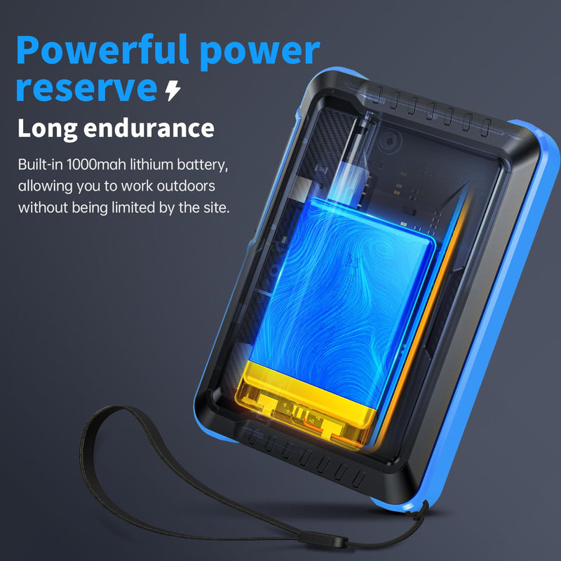 FNIRSI DSO152 Handheld Oscilloscope - 2.8" TFT Digital Oscilloscope Kit 200KHz Bandwidth 2.5MS/s High Sampling Rate Portable Pocket Oscilloscope, Trigger Function Auto/Nomal/Single Blue