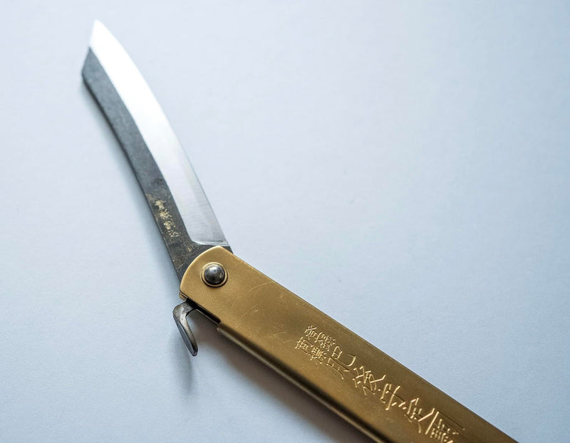 Higonokami Folding Knife – Blue Paper Steel 120mm