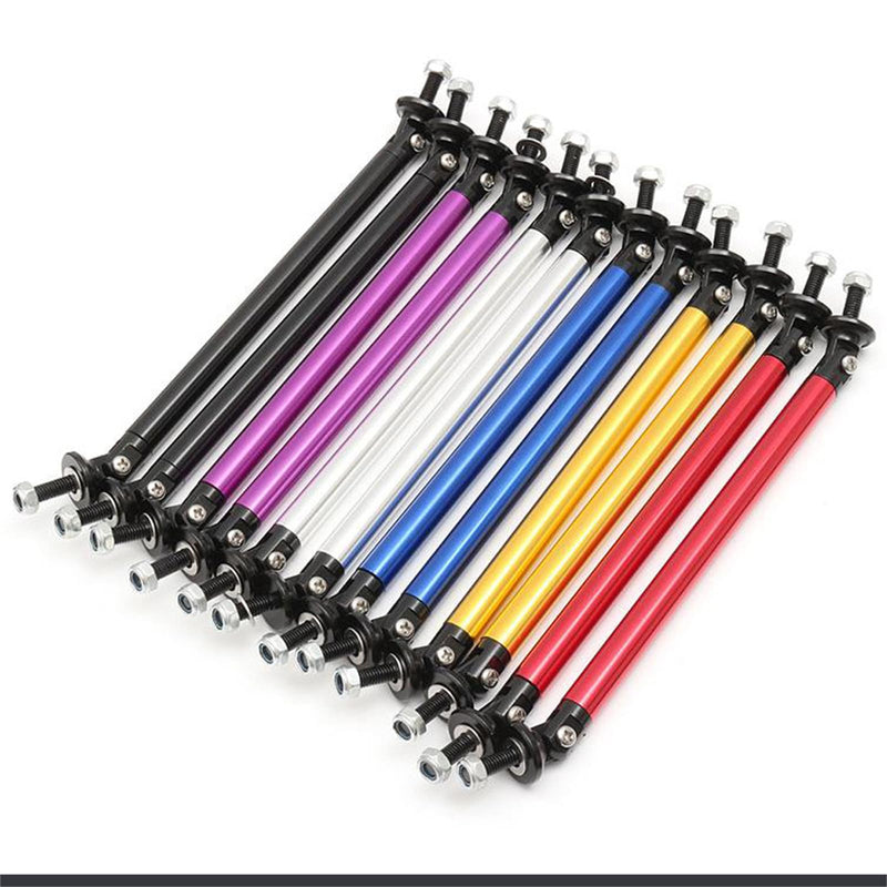 Car Front Bumper Lip Splitter Strut Rod 2PCS Strut Rod Protector Rod Support Bars Adjustable Compatible Auto Bumper Fasteners Lever Kits with Most Vehicles(Red,150mm/5.9") red 150mm=5.9 inch