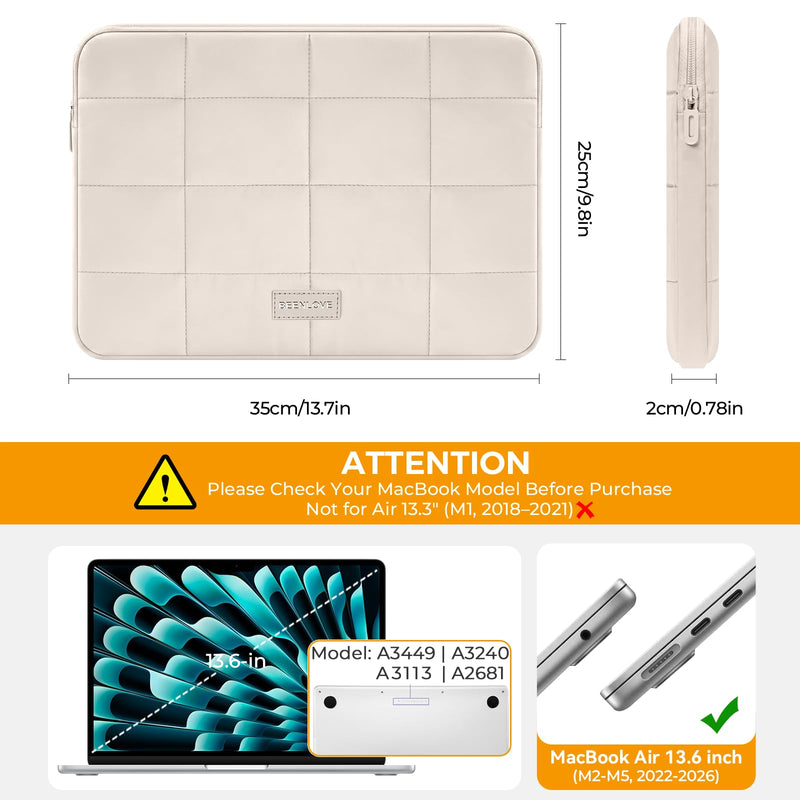 EooCoo for MacBook Air 13 inch Case M5 M4 M3 M2 2026-2022, Crystal Clear | 6-in-1 Essential Starter Kit, Scratch & Shock Resistant, Keep Original Look & Logo, Lightweight, For Campus, Office & Travel MacBook Air 13-inch