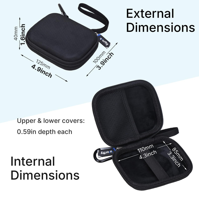 Case for Baseus Picogo Power Bank 0.3" 0.5" Ultra Slim 5000mAh MagSafe Portable Charger- Hard Travel Storage Bag, Box Only (Black) Black