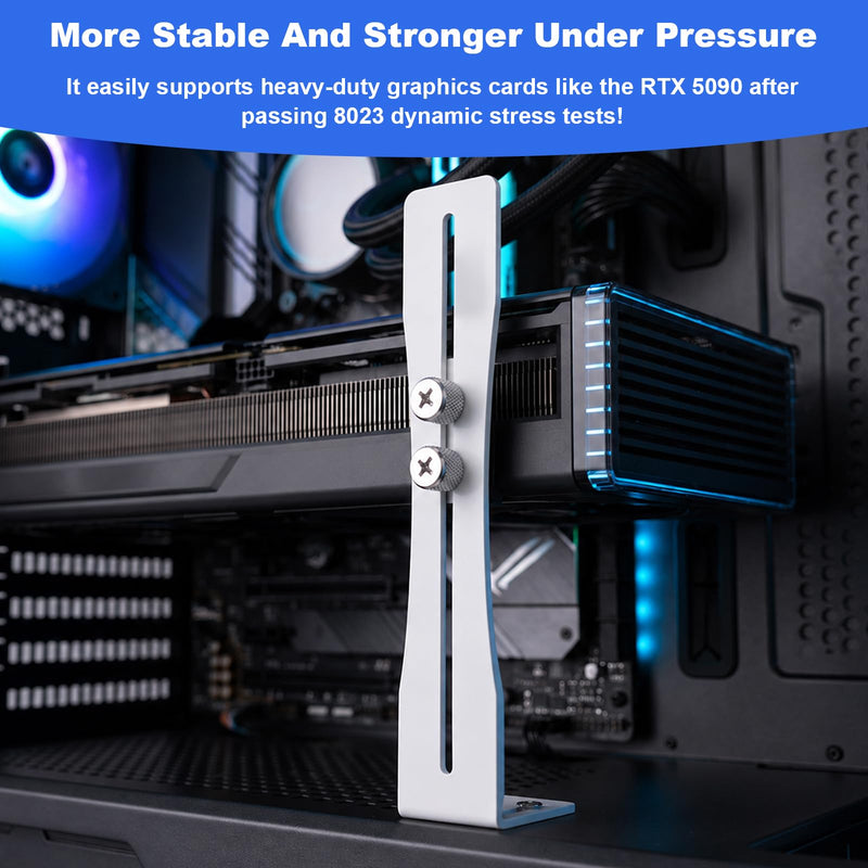 GPU Anti Sag Bracket, Graphics Card Support | Adjustable Gpu Support Bracket, Supprt 12cm and 14cm Fans (0.24 to 4.92 Inch)