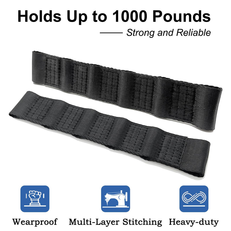 Door Straps for Jeep Wrangler TJ YJ JK JKU JL JLU 1987-2025,Adjustable Door Limiting Check Straps for Jeep Wrangler,Black(Pack of 2),Load 1000 Lb