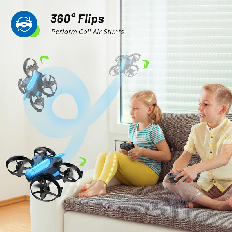 Mini Drone for Kids 8-12 and Beginners, RC Quadcopter Toy with Auto Hovering, One Key Start/Landing, Headless Mode, 3D Flips, Circle Fly, Indoor Small Drone Gift for Boys and Girls