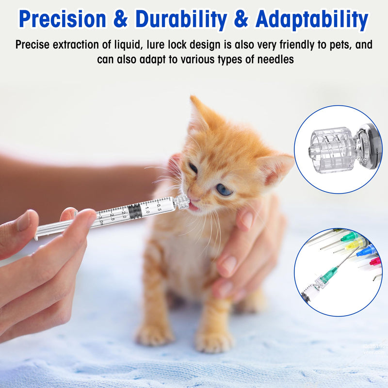 20 Pack 3ml Borosilicate Glass Syringe 3cc Luer Lock Syringe Glass Lab Syringes - Use for Liquids, Glue, Oils, Ink, Lube, Arts Crafts,and Pet Care 20.0