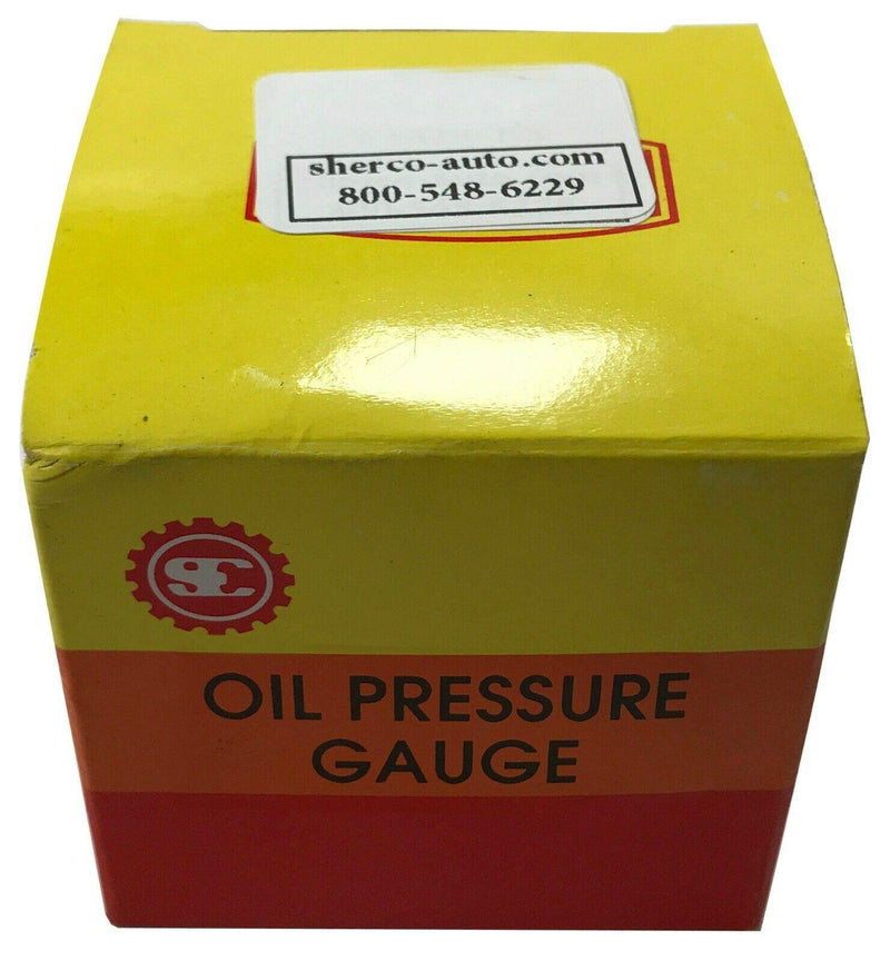 Sherco-Auto Sun East Chrome 2" Inch Mechanical Oil Pressure Gauge Kit 0-80 PSI