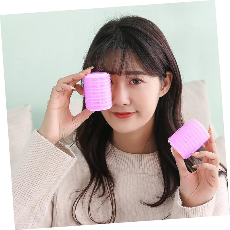 Hair Rollers Plastic Hair Curlers No Heat Self Grip 20 Pack Roller for Wet Reusable Styling Tools for Home Salon Use Compact Travel Hairdressing Curlers