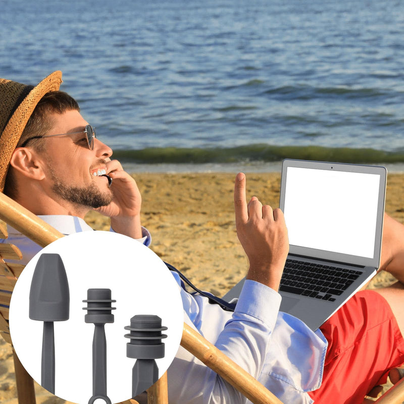 5pcs Dust-Proof Waterproof Cable Silicone Caps for Starlink Mini | Cable and Power Port Protective Covers Seal Plugs Accessories for Starlink Mini Antenna Ends & Router (Gray)