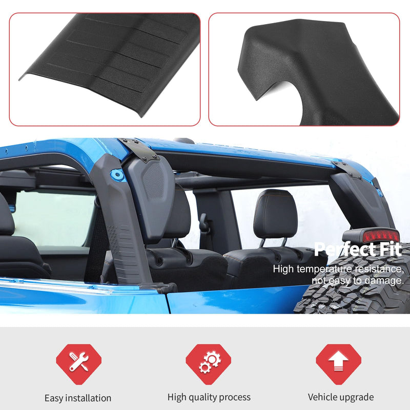 2 Pieces Roll Bar Cover Protector Compatible with Ford Bronco 2 Door 2021-2023