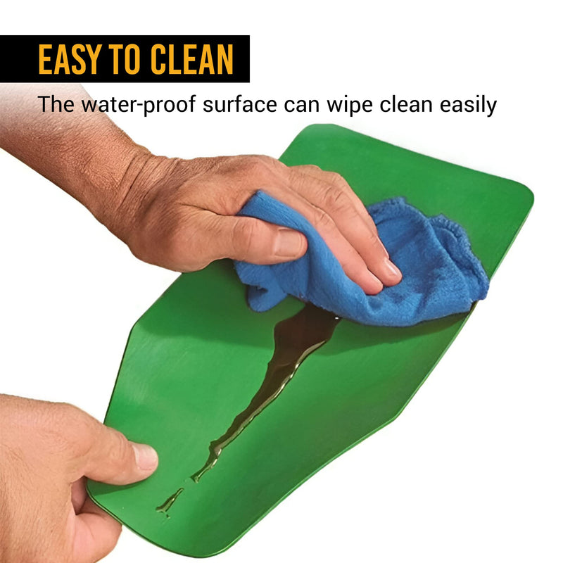 EWK Flexible Oil Funnel, Spill-Free, Reusable Moldable Funnel for Clean Oil Changes, Car & Motorcycle Maintenance, Coolant & Fluid Draining, Easy Store Roll-Up Design