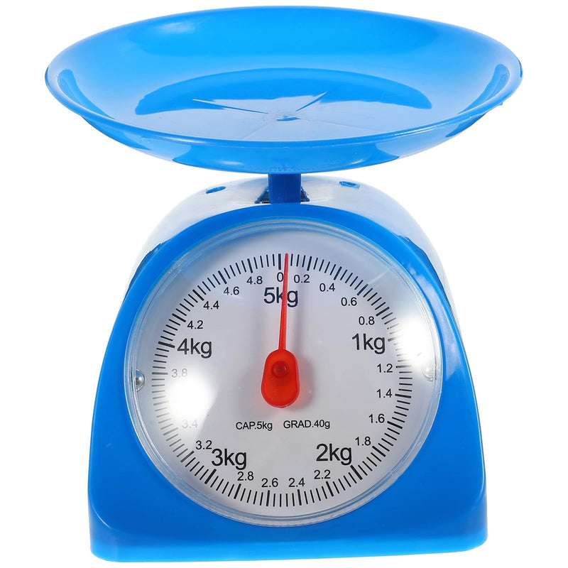 Zerodeko Kitchen Scale with Tray 5Kg Analog Mechanical Food Scale for Baking and Cooking Precise Grams and Ounces Measurement
