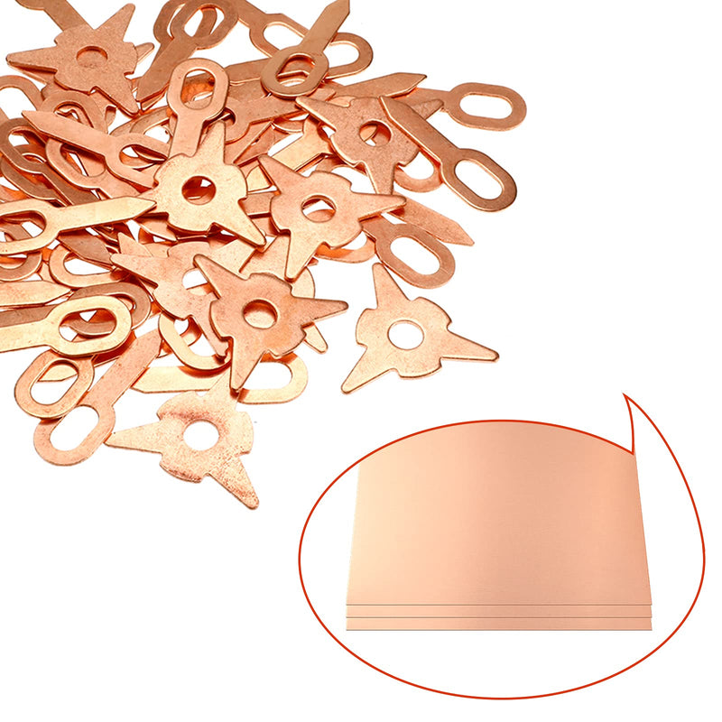 6 Pcs 6" x 6" Copper Sheets, 20 Gauge/0.8mm Thick Pure Copper Sheet, Metal Copper Sheet with Protective Film for Crafting, Repairing, Electrical