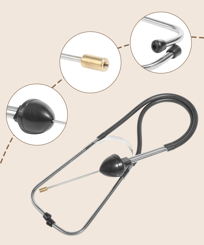 Automotive Stethoscope,Car Accessories Engine Block Diagnostic Automotive Hearing Tool with Extended Probe,Car Stethoscope,Fit for Diagnosing Valve Train,Gears and Other Engine Problems