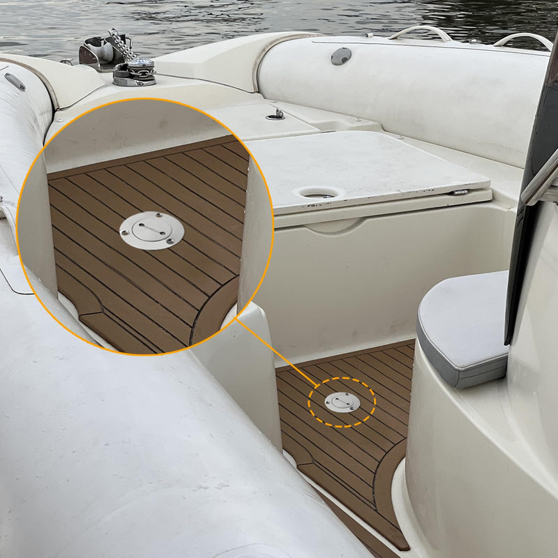Boat Deck Fill/Filler 1-1/2"(38mm) Water Deck Fuel Filler Angled Neck 316 Stainless Steel Hardware with Key for Boat Yacht Caravan (Universal) Universal
