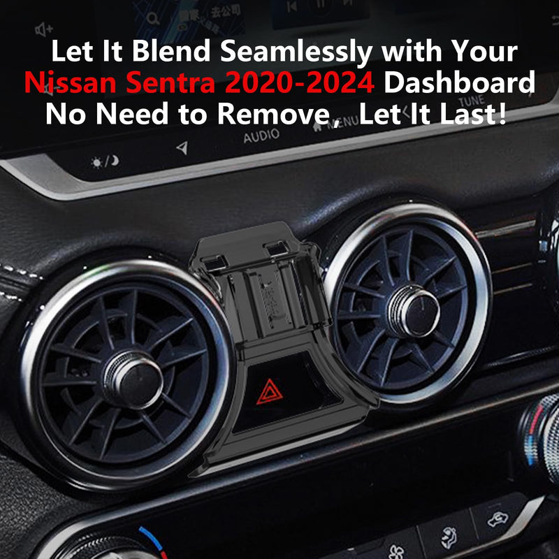 CLEC for Nissan Sentra 2020-2024 Magnetic Wireless Car Charger Phone Holder Mount Custom Fit for Nissan Sentra 2020-2024 15W Fast Charging Car Phone Holder Wireless Charger