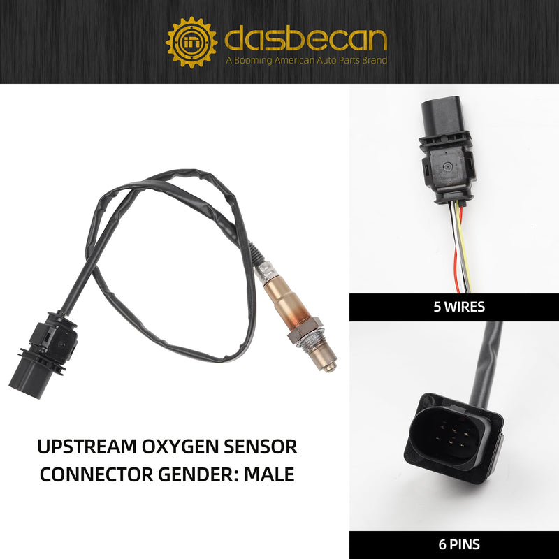 Dasbecan 2PCS Upstream & Downstream Oxygen Sensor 234-5055 234-4568 Compatible with 2012-2017 Hyundai Accent Veloster 1.6L, 2012-2018 Kia Rio, 2012-2016 Kia Soul 1.6L O2 Sensors
