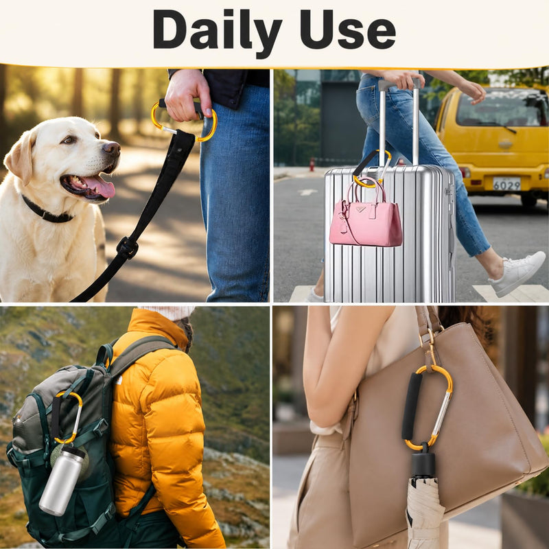 Carabiner Hook, Compatible with Turtlebox Ranger, Original and Grande Speaker, Lightweight Aluminum Material Clip Ultra-Strong Outdoor Speaker Attachment for Camping Travel Hiking Not for Climbing Golden