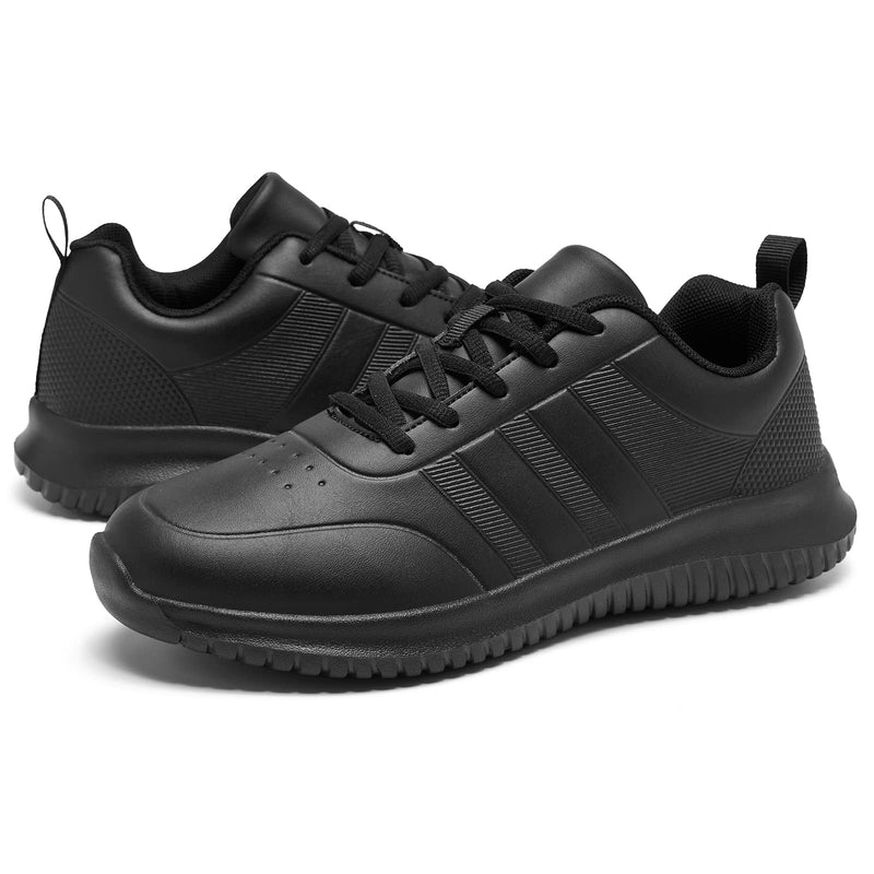 ENLEN&BENNA Food Service Shoes Slip Resistant Shoes for Women Nursing Shoes Comfortable Lightweight Non Slip Work Shoes for Women 8 Black