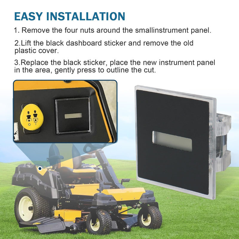 Upgrade 925-06170B Hour Meterervice Compatible with Cub Cadet Hour Meter Minder Z Force RZT LGT LGTX GT GSE LT LTX or More Hour Meter Replaces 925-06170A, 925-06154