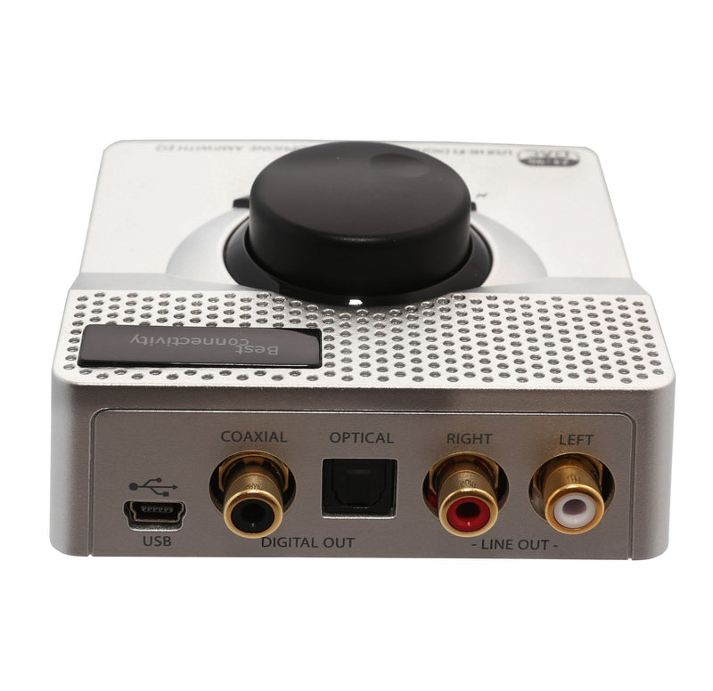 Syba USB 24 Bit 96 KHz DAC Digital to Analog Headphone Amplifier 2 Stage EQ Digital/Coaxial Output and RCA Output (SD-DAC63118) Solid State Amp