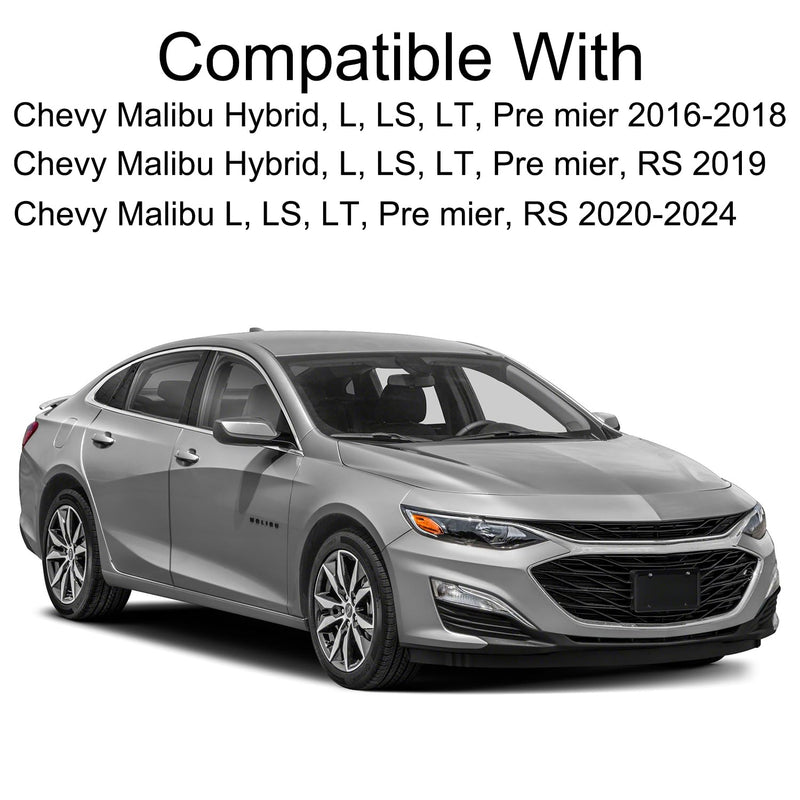 Passenger Side Mirror Replacement for 2016-2024 Chevy Malibu Hybrid, L, LS, LT, Premier RS with BSD Heated Right Side View Mirror Replacement Glass w/o Auto Dimming Passenger Side