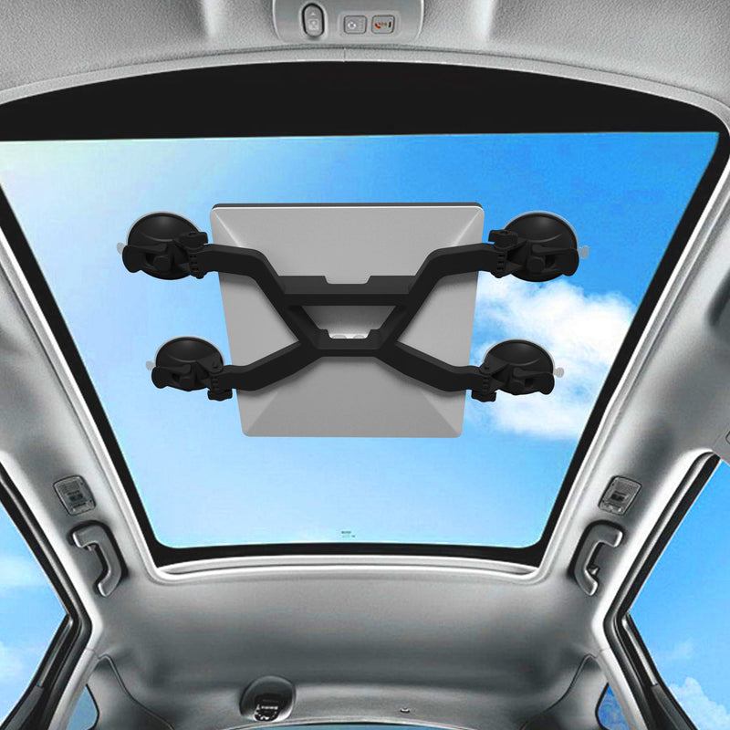 Starlink Mini Mount/mini X for Car, Suction Cup Mount 360° Adjustable | Compatible with roof/windshield/sunroof. Secure stable signal. Ideal for RV, boat, SUV, van road trips. Heavy-suction. Black