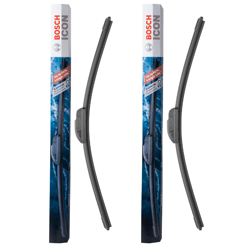 BOSCH 22A22B ICON Beam Wiper Blades - Driver and Passenger Side - Set of 2 Blades (22A & 22B) Front (22A & 22B) , 2 Blades ( Pack of 1) ICON Combo Pack (Front)