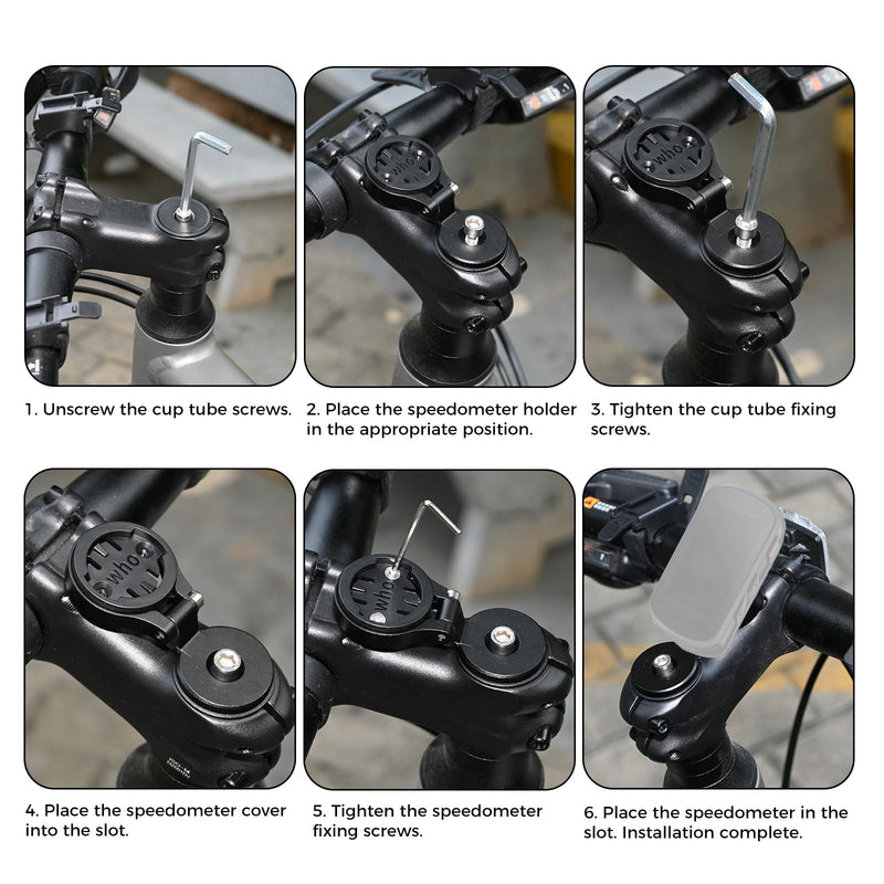Bike Computer Out Front Stem Mount | Adjustable Handlebar Mount with Top Cap for Garmin Edge Wahoo Elemnt & Bryton Rider,Includes Mount-Base & Screwdriver