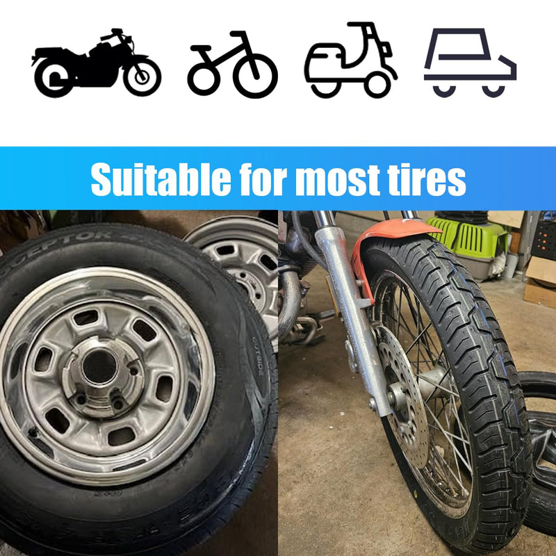 2PCS Tire Iron Spoons Tool Set, 11.88 Inch Heavy Duty Metal Tire Changing Tool Kit Motorcycle Tire Lever Bar Set, Manual Bike Tires Remove & Repair Tool for Scooter, Motorcycle, Mower
