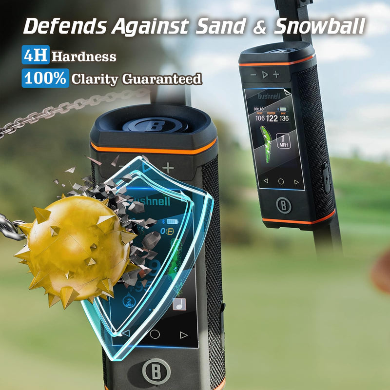 Karltys 2PCS Screen Protector for Bushnell Golf Wingman HD GPS Speaker | 4H HD Tool-Free Screen Cover Touchscreen Film [Anti-Glare & No Fingerprint]