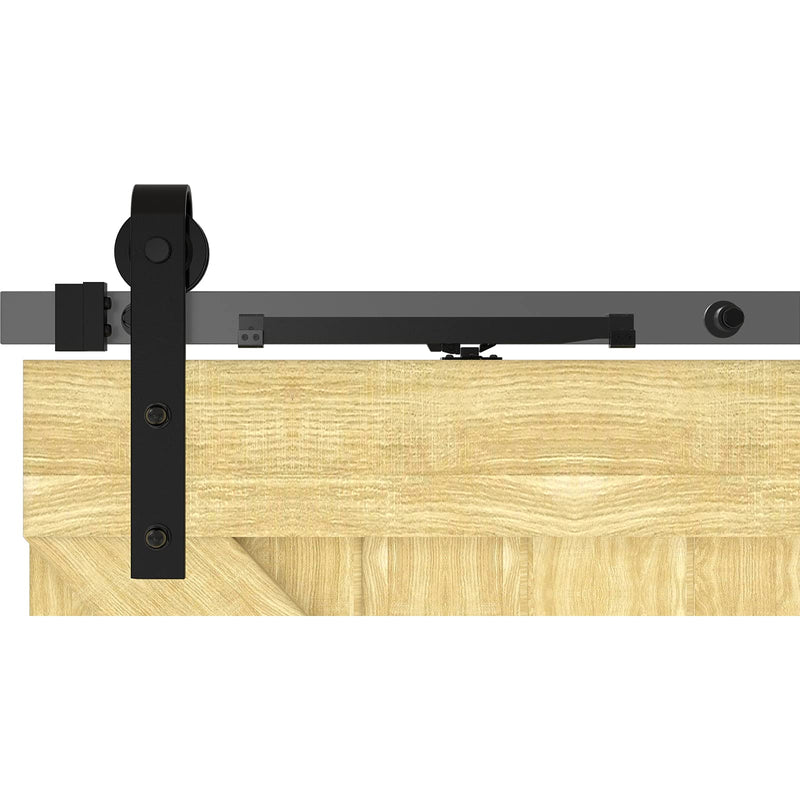 2PCS Soft Close barn Door Hardware kit Barn Door Soft Close Mechanism Spring Buffer Damper Hole-Free Version Adjustable Door Stoppers 2022UPGRADE (Use for 60-176) Use for 60-176