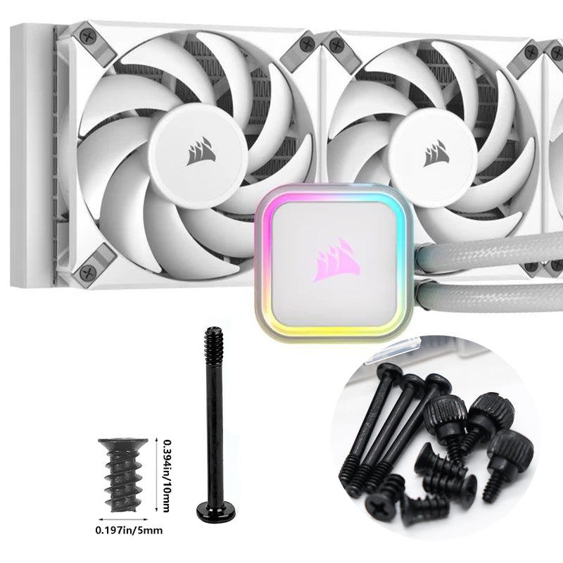 160 PCS Computer Screws Kit - PC Case Fan Mount Screws Assortment - Long Short Screws 30mm and 10mm SK100-2 160pcs