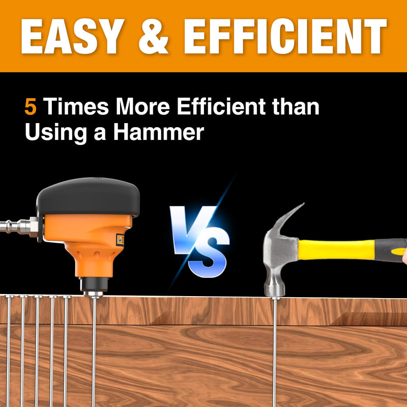 Freeman 2nd Generation Pneumatic Mini Palm Nailer | G2MPN | Decking, Joist Hangers, Wood Fencing, Hard to Reach Places