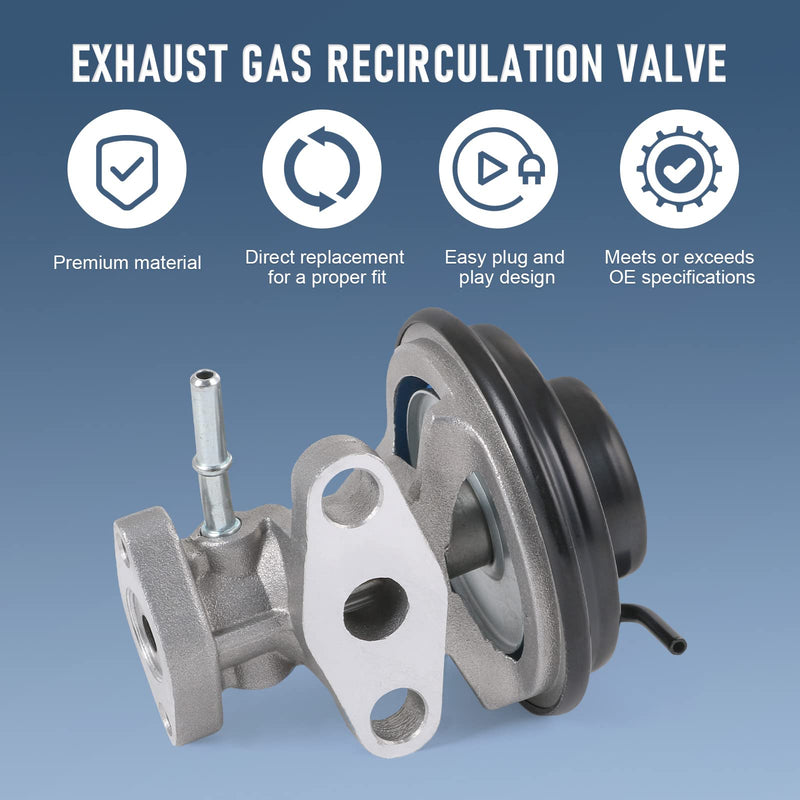 EGR Exhaust Gas Recirculation Valve With Gasket Compatible with Toyota Camry 1997-2001, Rav4 1998-2000, Solara 1999-2001 4-Cylinder Engine&Automatic Transmission Models Replaces# 25620-74330