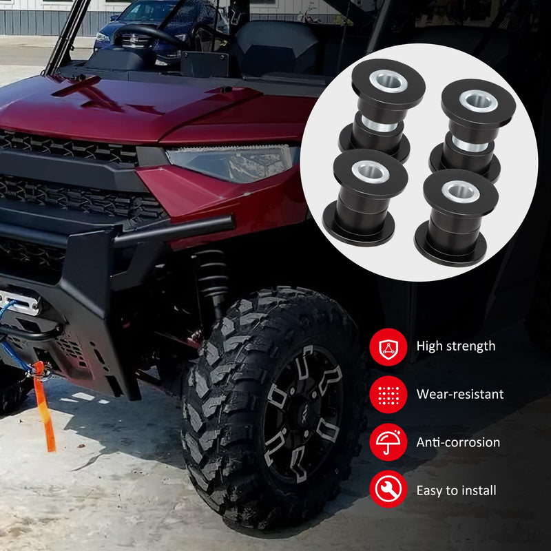 Front Shock Bushing Sleeve Kit for Polaris RZR 800 570 Sportsman 550 850 1000 Scrambler 850