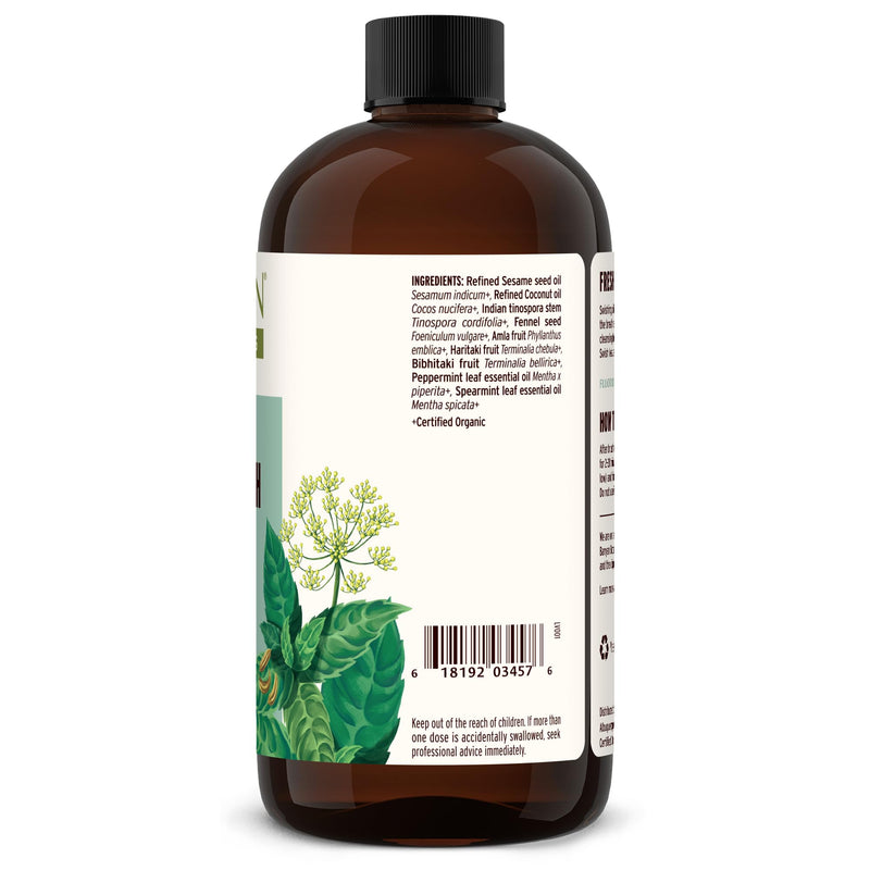 Banyan Botanicals Mint Daily Swish – Organic Ayurvedic Pulling Oil with Coconut Oil – Mouthwash for Fresh Breath and Sparkling Oral Health* – 24 oz – Non GMO Sustainably Sourced Vegan 24 Fl Oz (Pack of 1)
