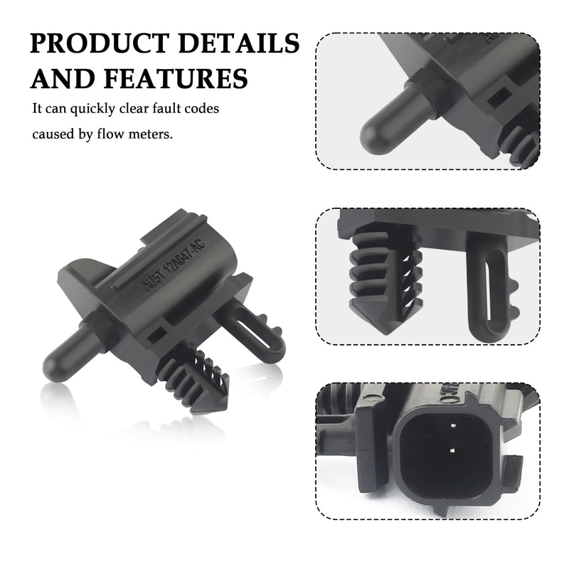 Car Ambient Air Temperature Sensor Compatible with Ford Edge Explorer Lincoln,Professional Ambient Temperature Sensor,Air Temperature Sensor Car Accessories OEM#AU5Z-12A647-B,AU5Z12A647B