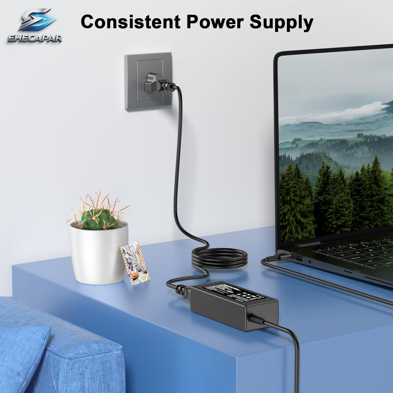 65W USB C Laptop Charger EHECAPAR Fast-Charging Adapter Compatible with Lenovo,HP,Dell,Acer,Asus,Samsung,Google Chromebook,and Other 45W Type C Laptop